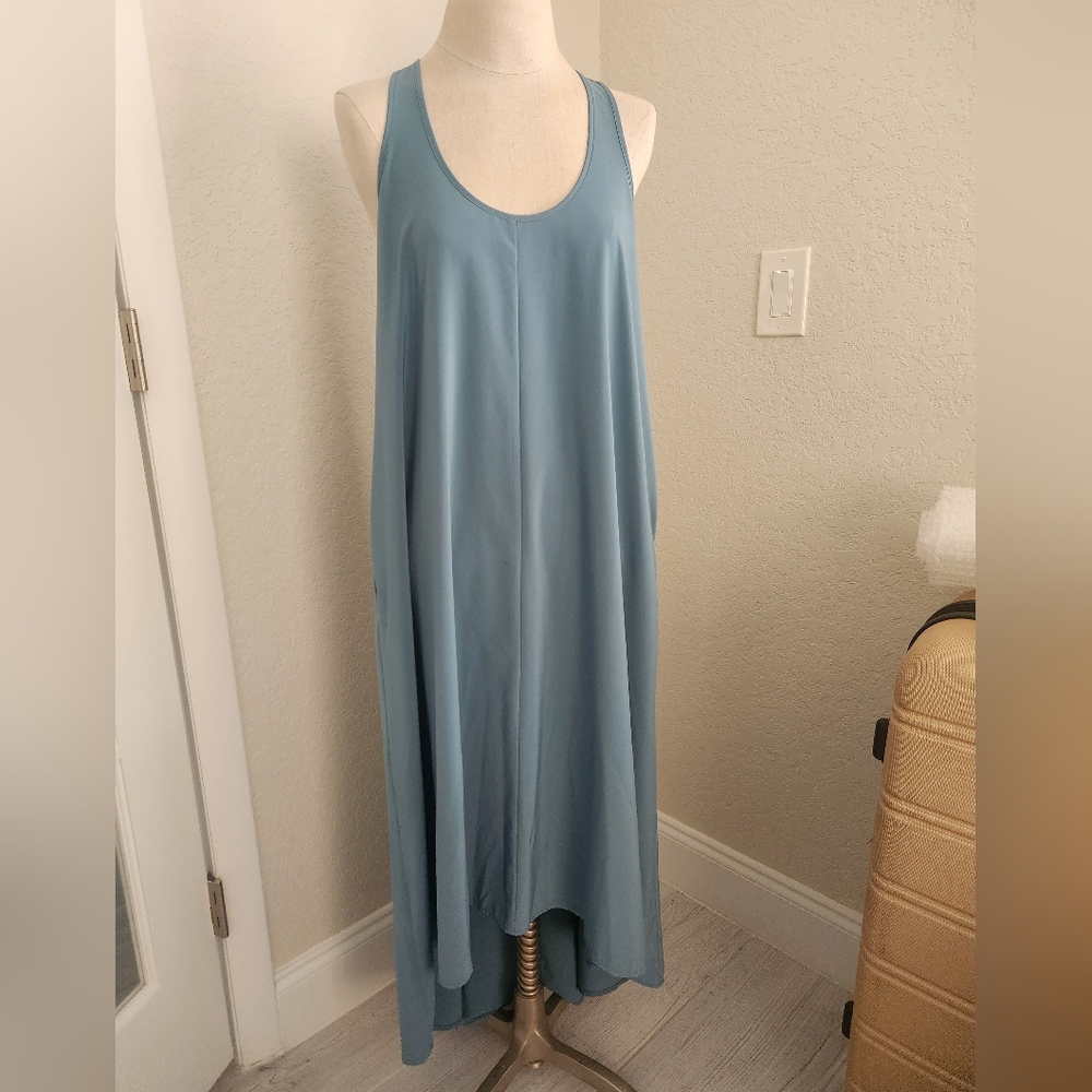 Athleta Presidio high/low racerback flowy dress size SMALL